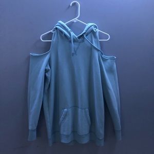 Hollister Cut Out Shoulder Hoodie